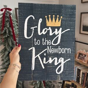 Glory to the Newborn King Wall Art